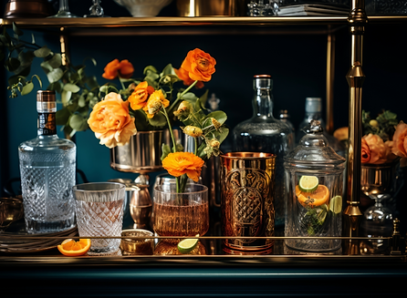 Savor & Garnish Bar Cart holiday