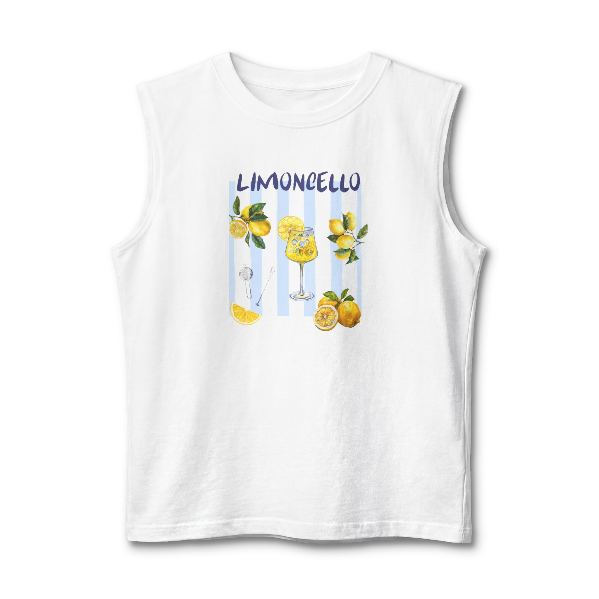 Limoncello Summer Citrus Tank Tee