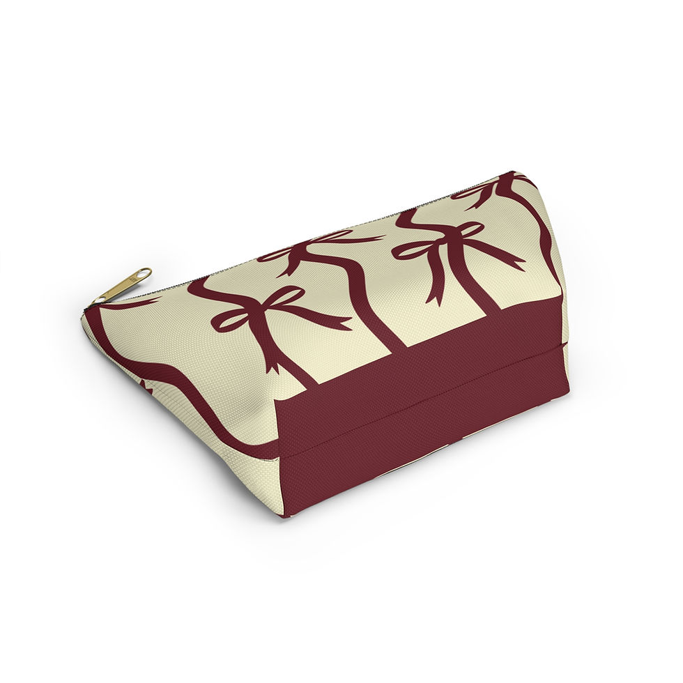 Thumbnail: Burgundy Bow Everyday Pouch 