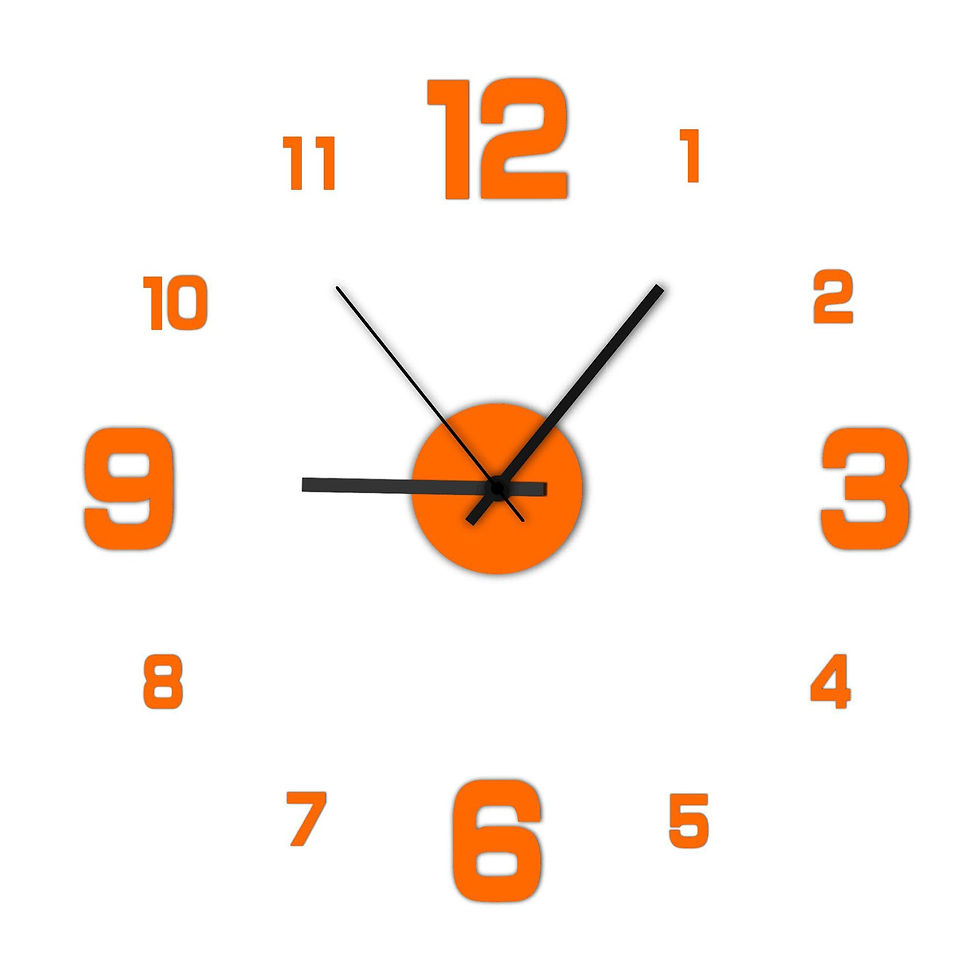 Thumbnail: Creative Frameless DIY Wall Clock Wall Decal Home Silent Clock Living Room Offic