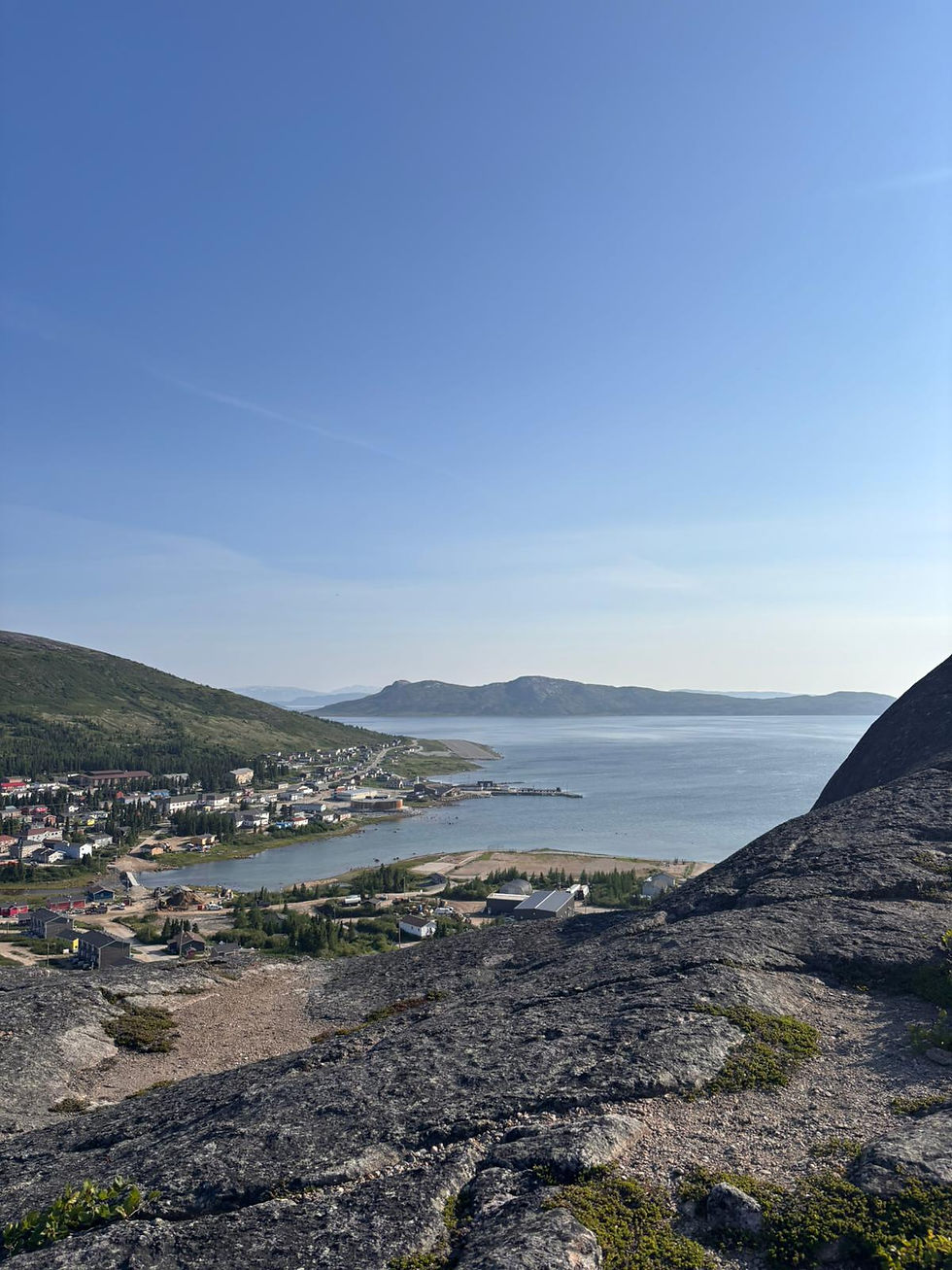 Dylan and I arriving and exploring Nain