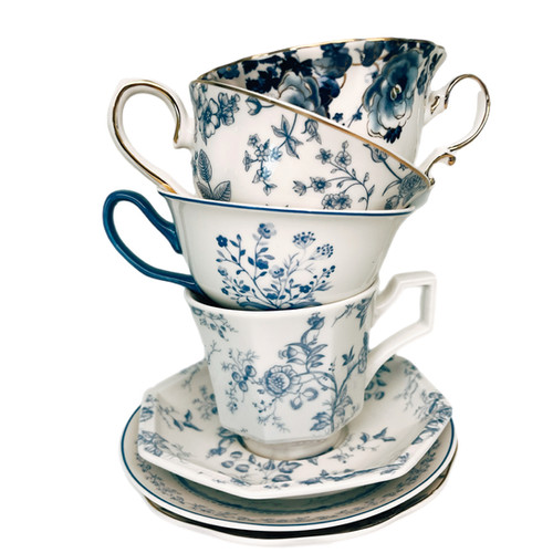Teacup Rental- Blue and White Pattern | Rentateaparty