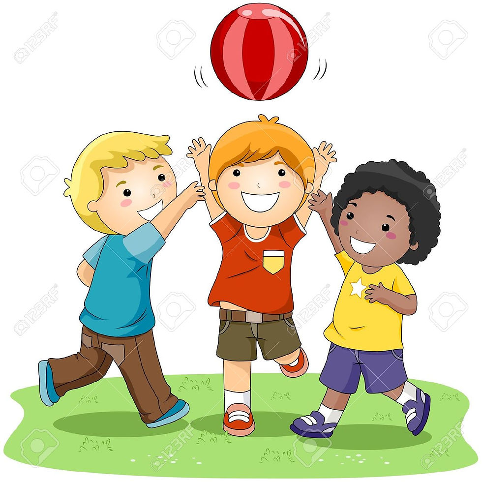 Niños jugando Ball