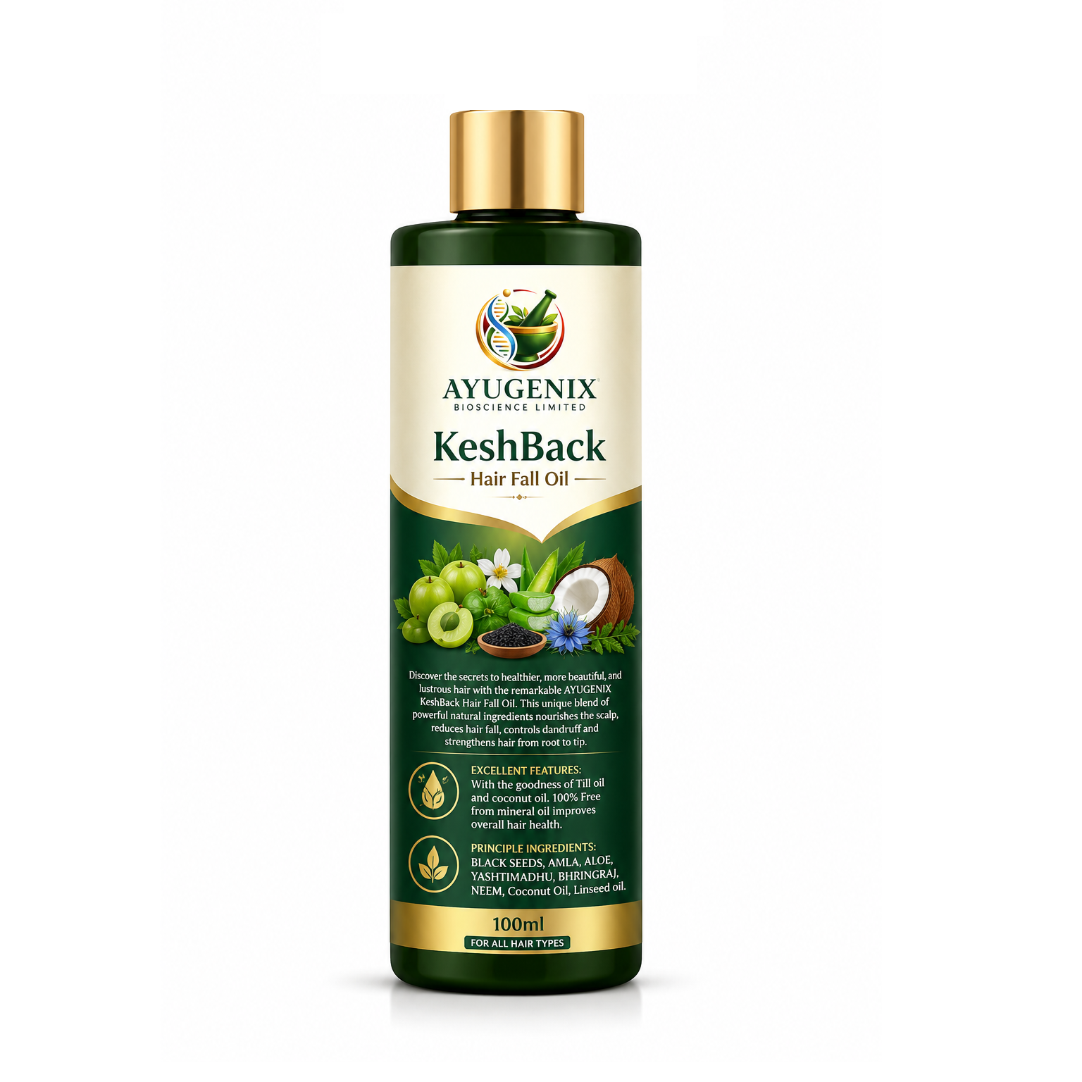AYUGENIX Keshback Hair Fall Oil 100ml