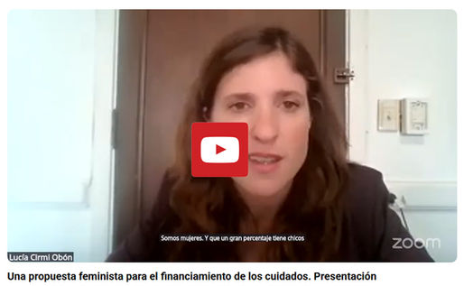 Presentación del informe: "Una propuesta feminista para el financiamiento de los cuidados"