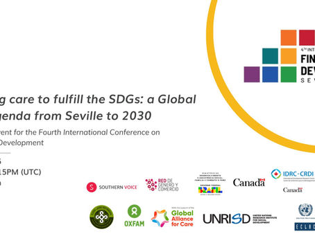 Financiar los cuidados para alcanzar los ODS: una agenda del Sur Global. De Sevilla hacia 2030