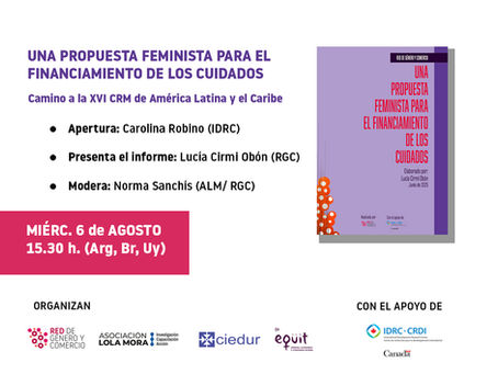 Presentación del informe: "Una propuesta feminista para el financiamiento de los cuidados"