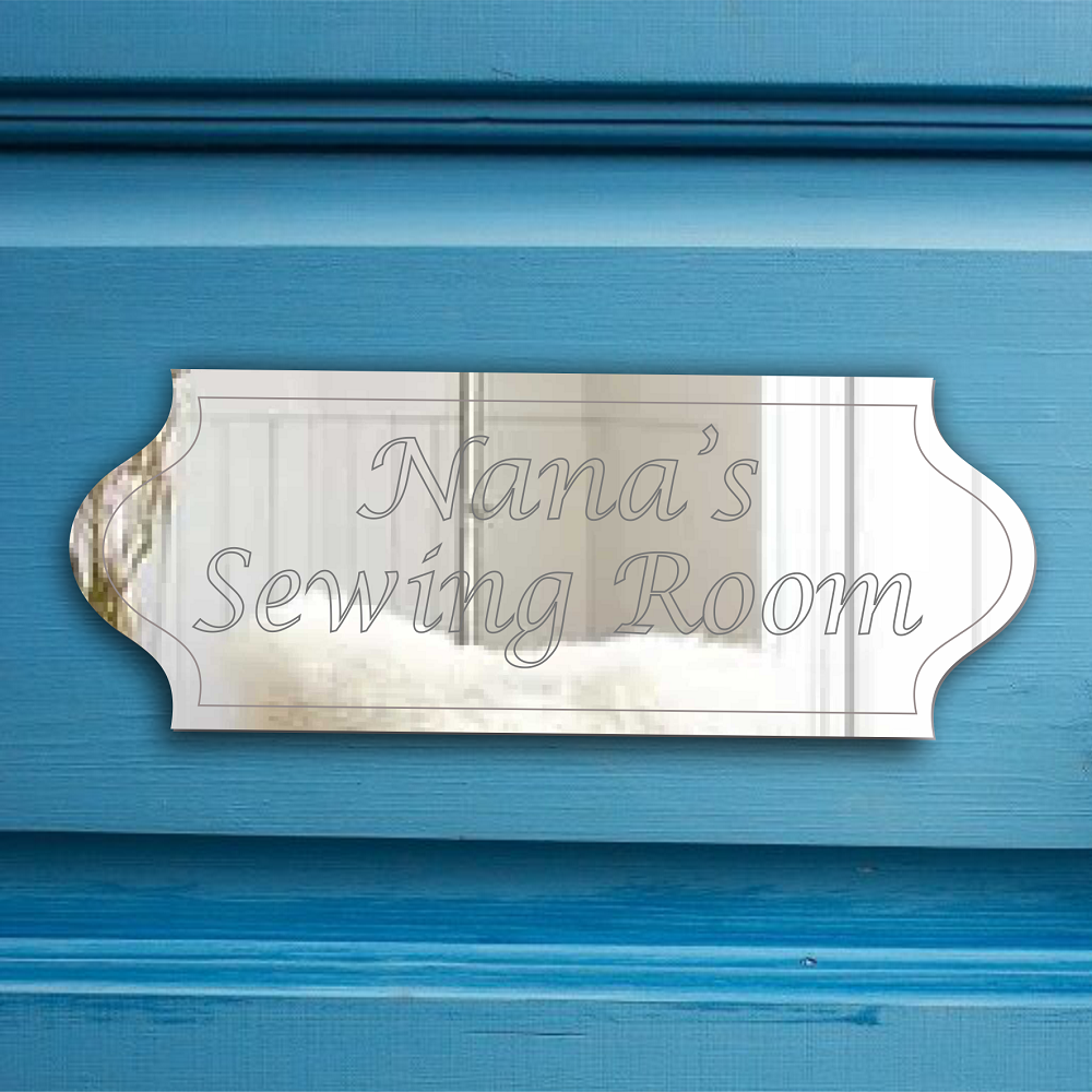 "Nana's Sewing Room" Door Sign Plaque