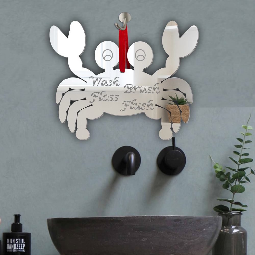 Crab Acrylic Mirror Wall/Door Decoration