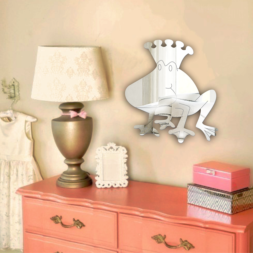Prince Frog Kids Room Wall Mounted Acrylic Mirror