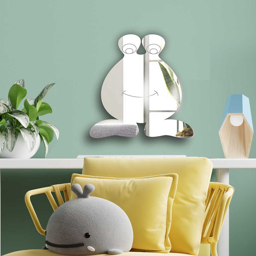 Alien Kids Room Wall Mounted Acrylic Mirror