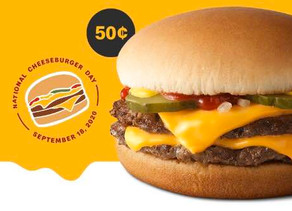 McDonalds Double Cheeseburger for just $.50 ( Only Today 9/18)