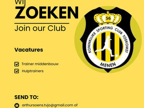 🚨 DRINGEND OP ZOEK NAAR TRAINERS! 🚨