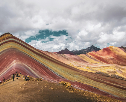 Rainbow mountain in Cusco, Peru