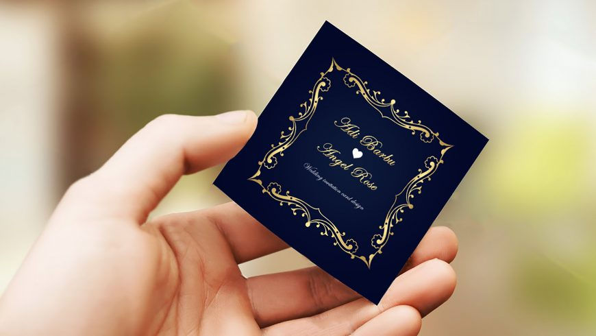 Thumbnail: Wedding Invitation And Menu Template (100 Card)