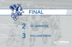 St. Ambrose suffers five-set setback at William Penn