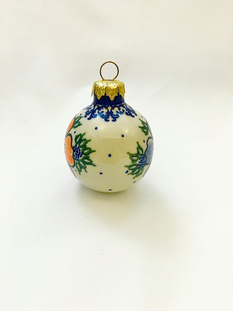 Thumbnail: Round Bombka Ornament, "Madrid's Glory"
