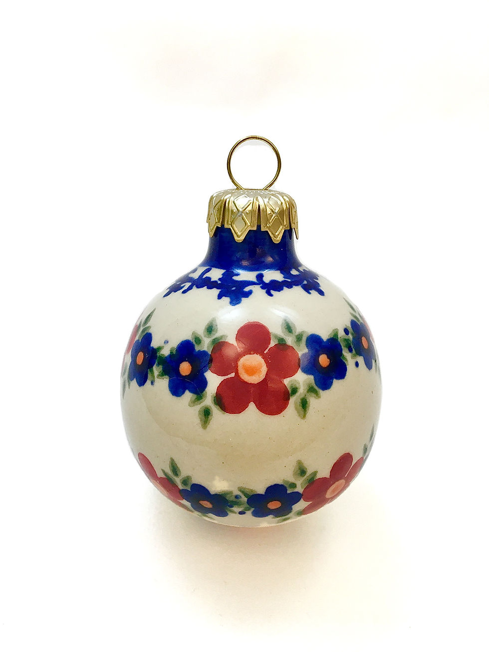 Round Bombka Ornament, "Bavarian Morn"