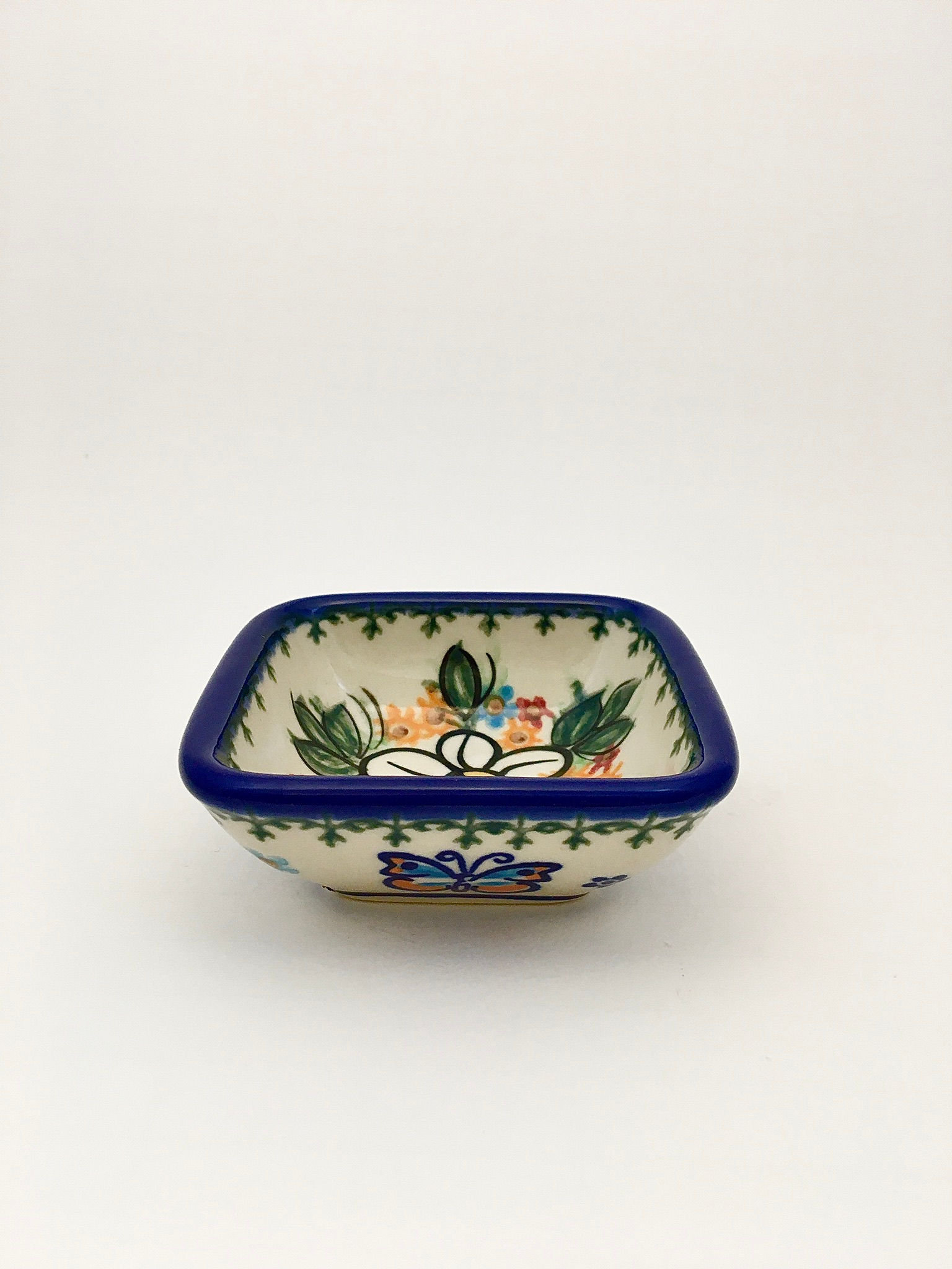 Square Ramekin, "Butterflies in Glory"