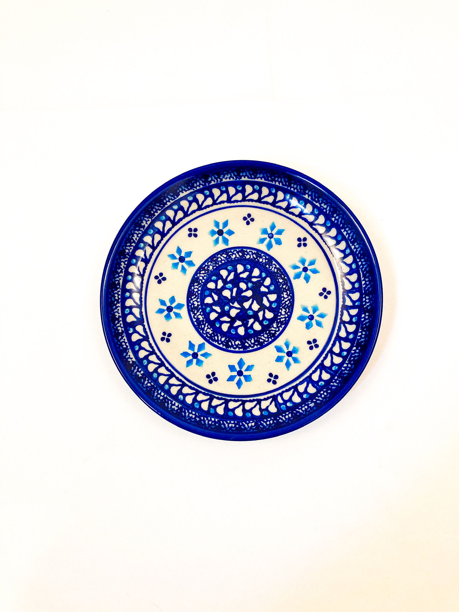 Salad/Dessert Plate, "St. Paul's Snowflakes"