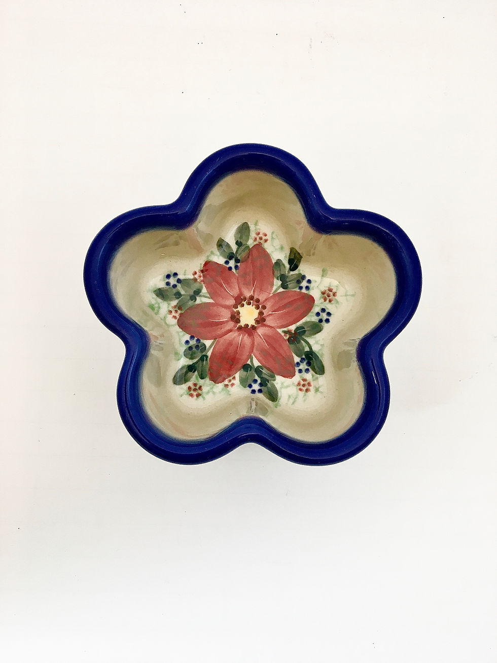 Thumbnail: Flower Ramekin, "Red Zinnia"