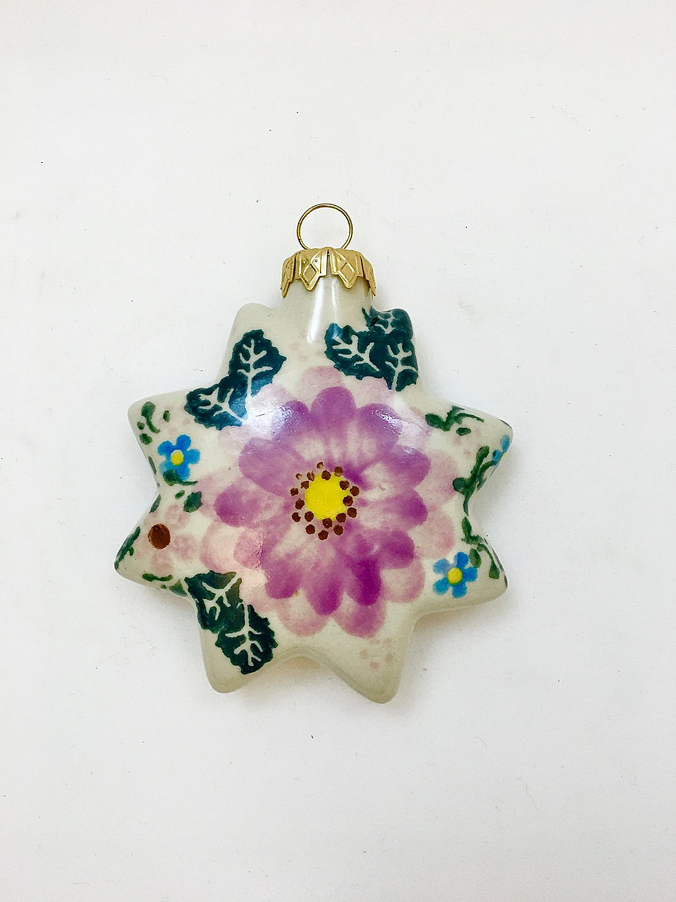 Puffed Star Bombka Ornament, "Pretty in Lavender"