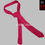 Miniatura: Corbata slim fucsia labrada
