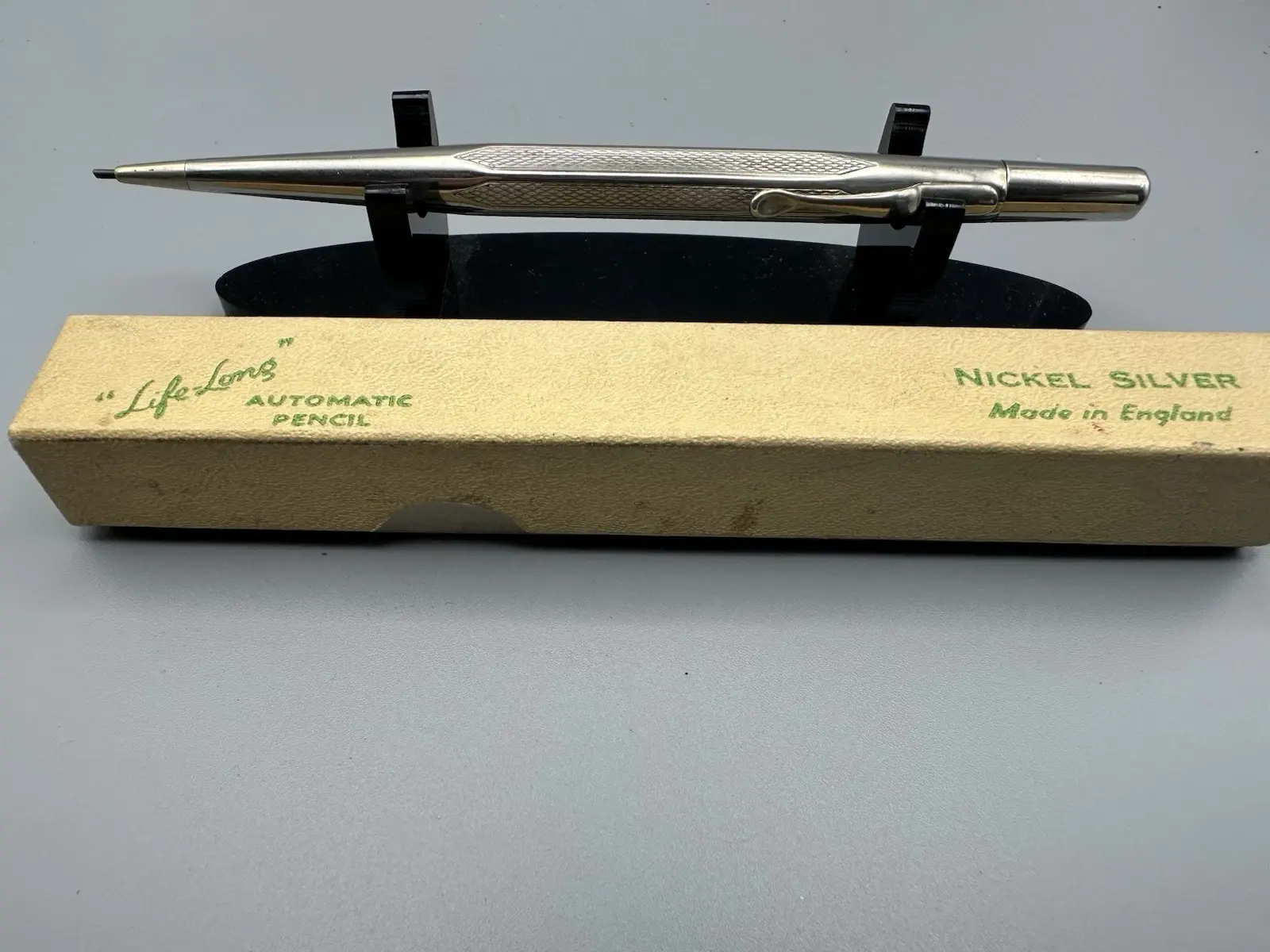 Lifelong Nickel Silver Mechanical Pencil & Original Box Made In England