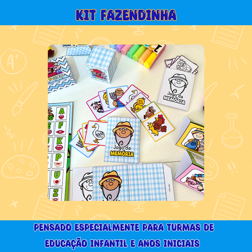 Miniatura: Kit Ornamentação de sala Fazendinha