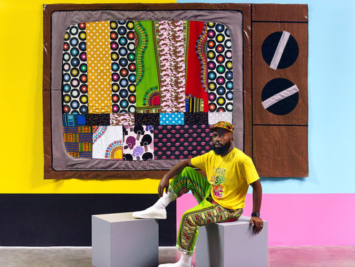Derrick Adams at the California African American Museum