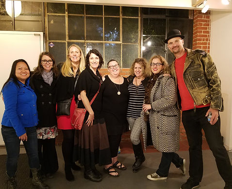 Photo of artists at Art and Cake party
