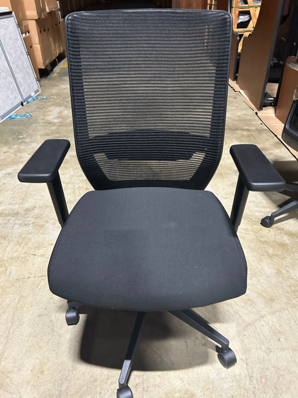 black office chair