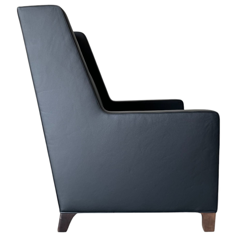 Thumbnail: Blaine Lounge Chair **Set of 2** (Black Leather)