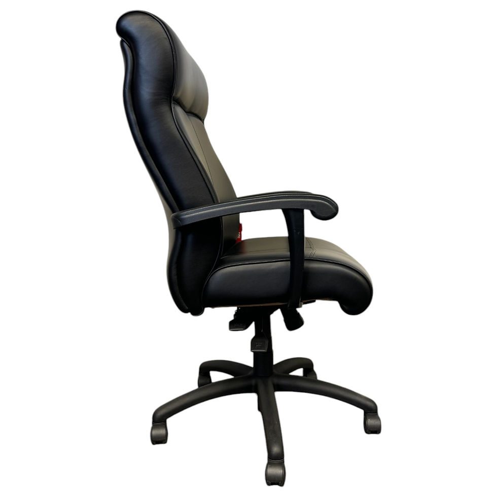 Thumbnail: Auburn #3767 Manager/Conference High-Back Executive Chair (Black Leather)