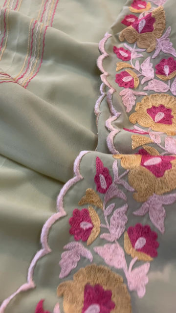 Thumbnail: Phulwari- embroidered suit fabric 