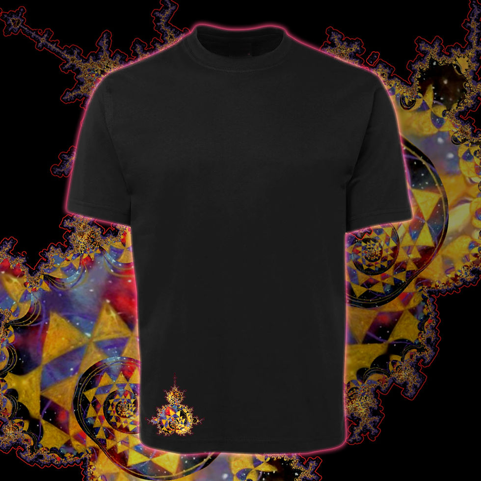 Mandelbrot Sri Yantra - Mens T shirt