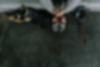 photo of climber's feet with climbing shoes on