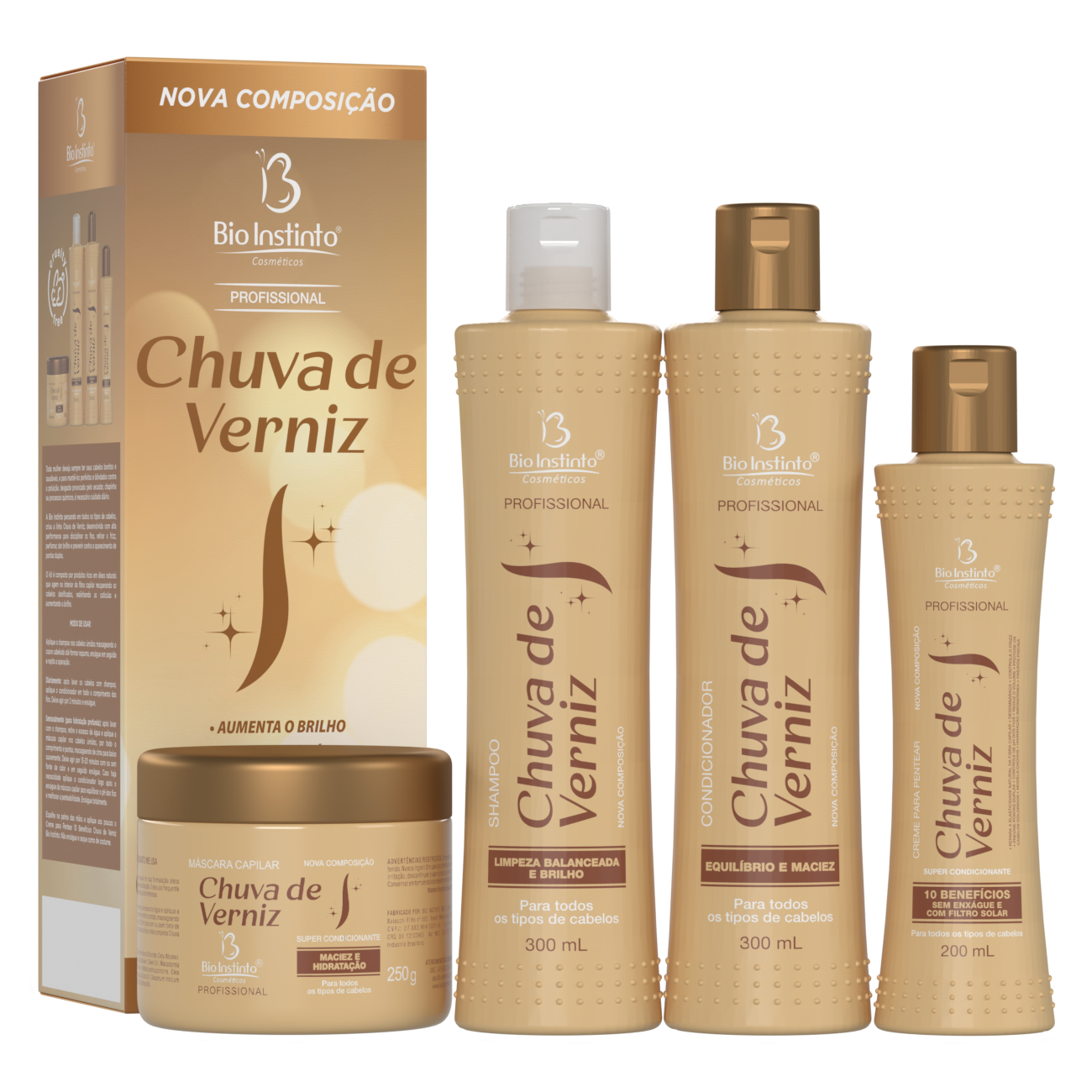 KIT CAPILAR CHUVA DE VERNIZ BIO INSTINTO