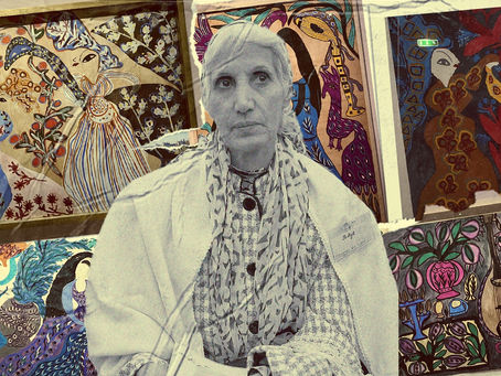 باية فنانة تشكيلية جزائرية وصلت للعالمية