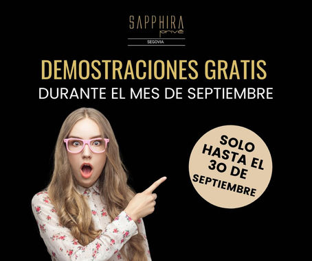 Demos gratis durante el mes de septiembre 