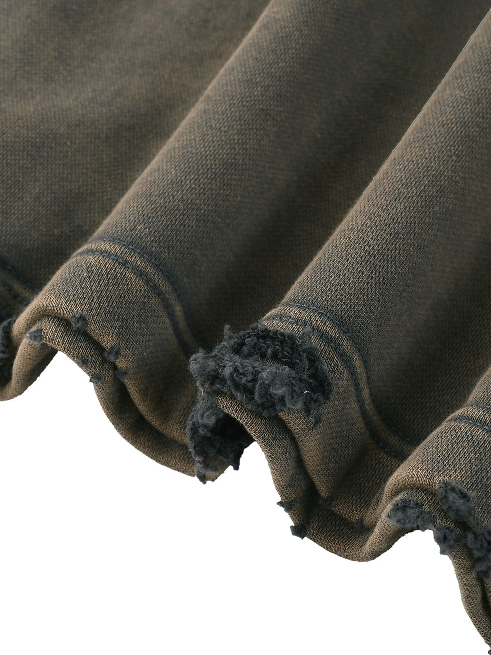 Thumbnail: Vintage Washed Frayed-Hem Hoodie