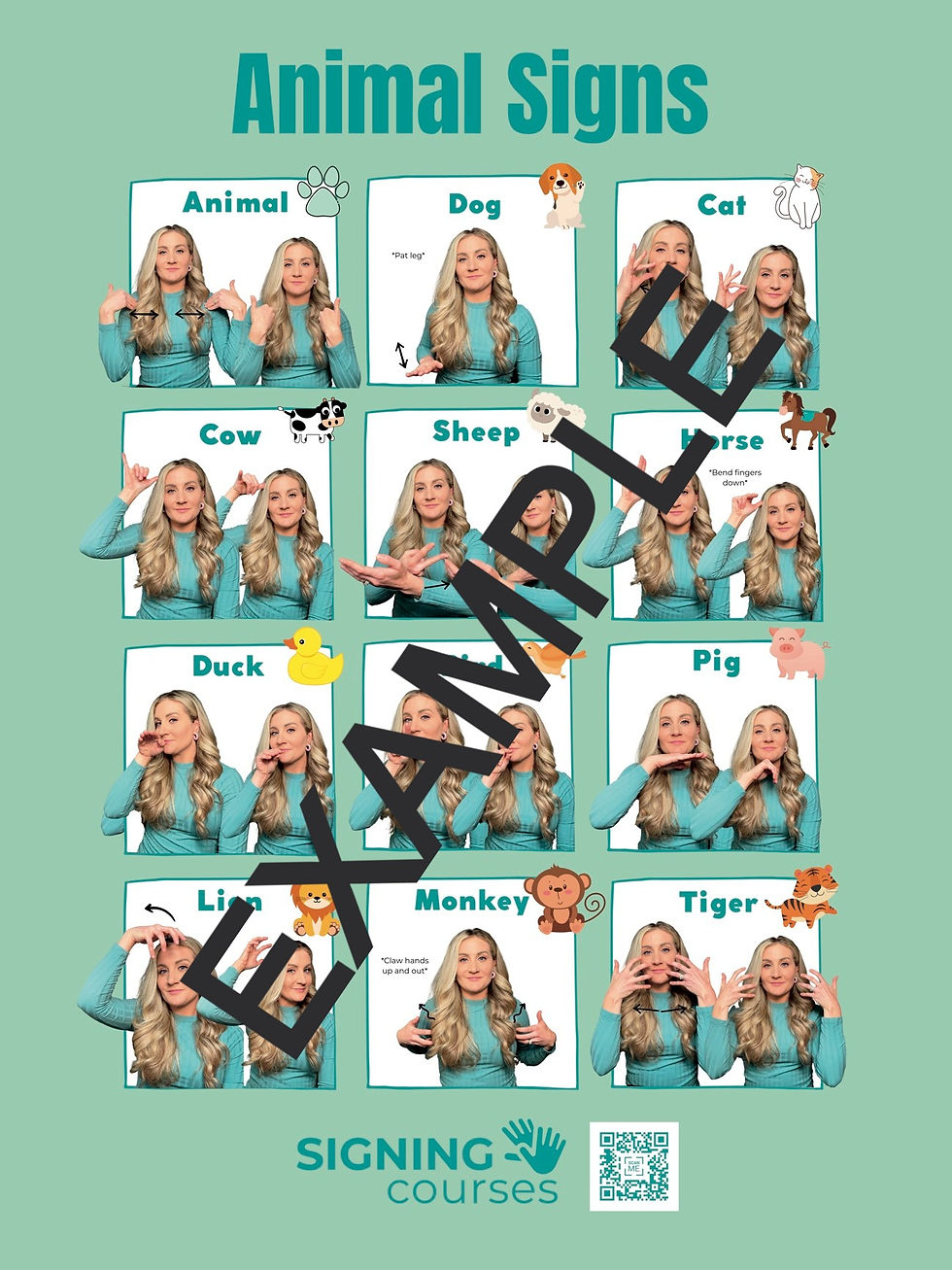 الصورة المصغرة: ASL Posters -All 13 Digital Download