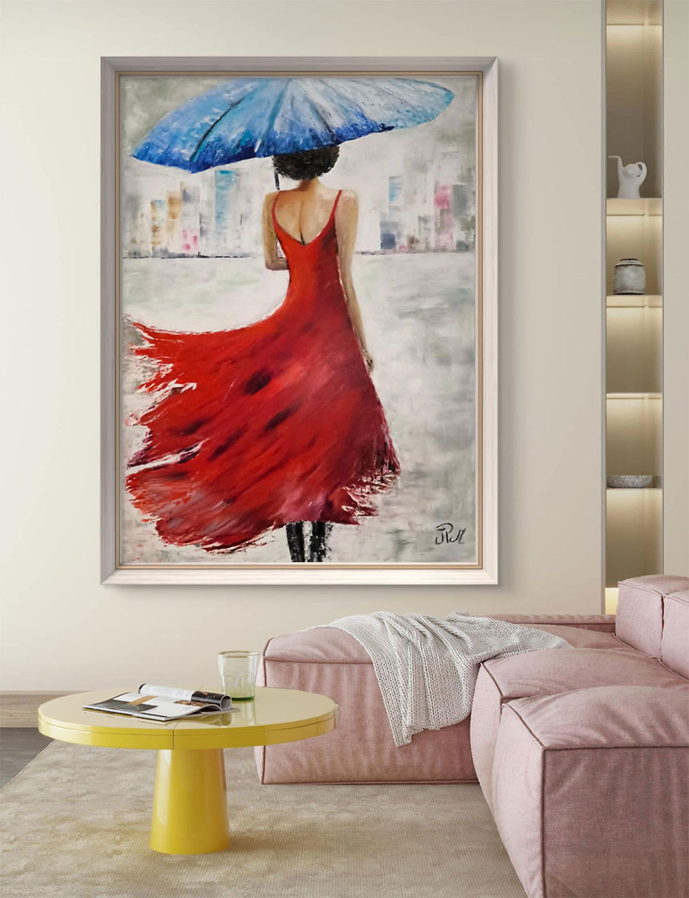 Miniature : THE LADY IN RED
