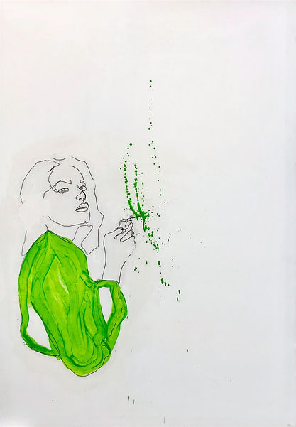 "I just wanna relax" painting Irene Polinelli_eneri concept
