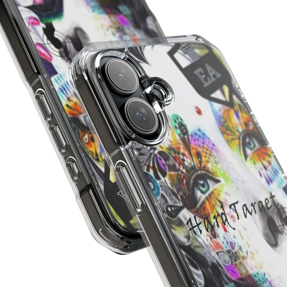 Thumbnail: Artistic Phone Case - Magnetic Clear Impact Case with Colorful Design