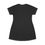 Thumbnail: Hard Target Graphic T-Shirt Dress - Black