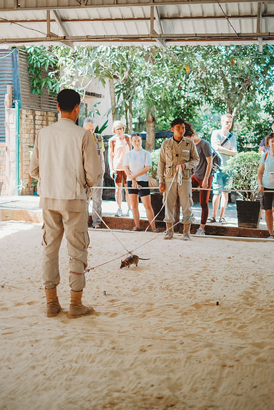 Apopo Centre with kids
