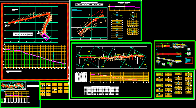 Plano de canales de regadio