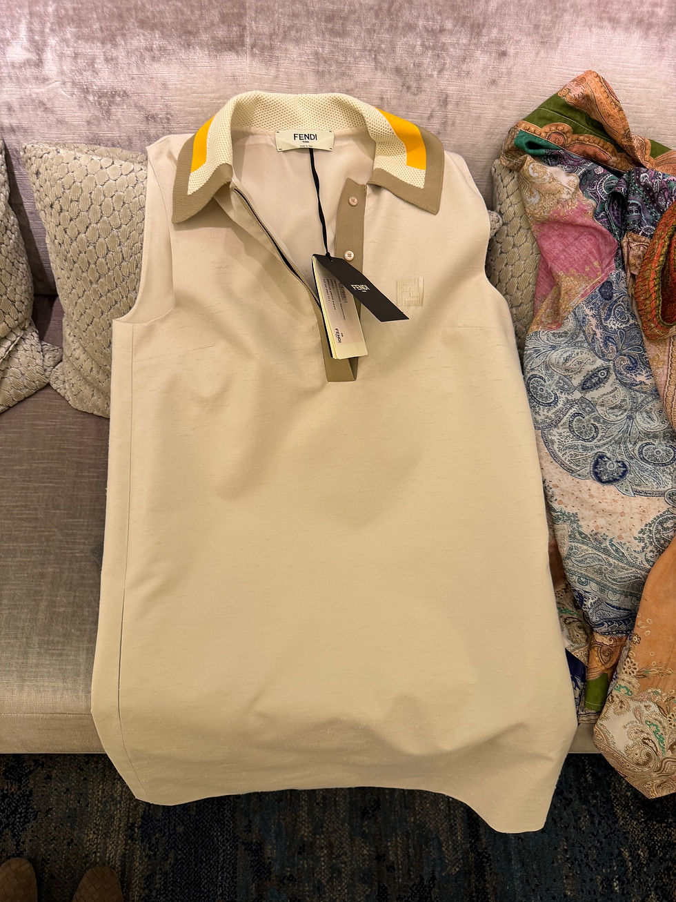 Thumbnail: FENDI Beige Cotton Dress