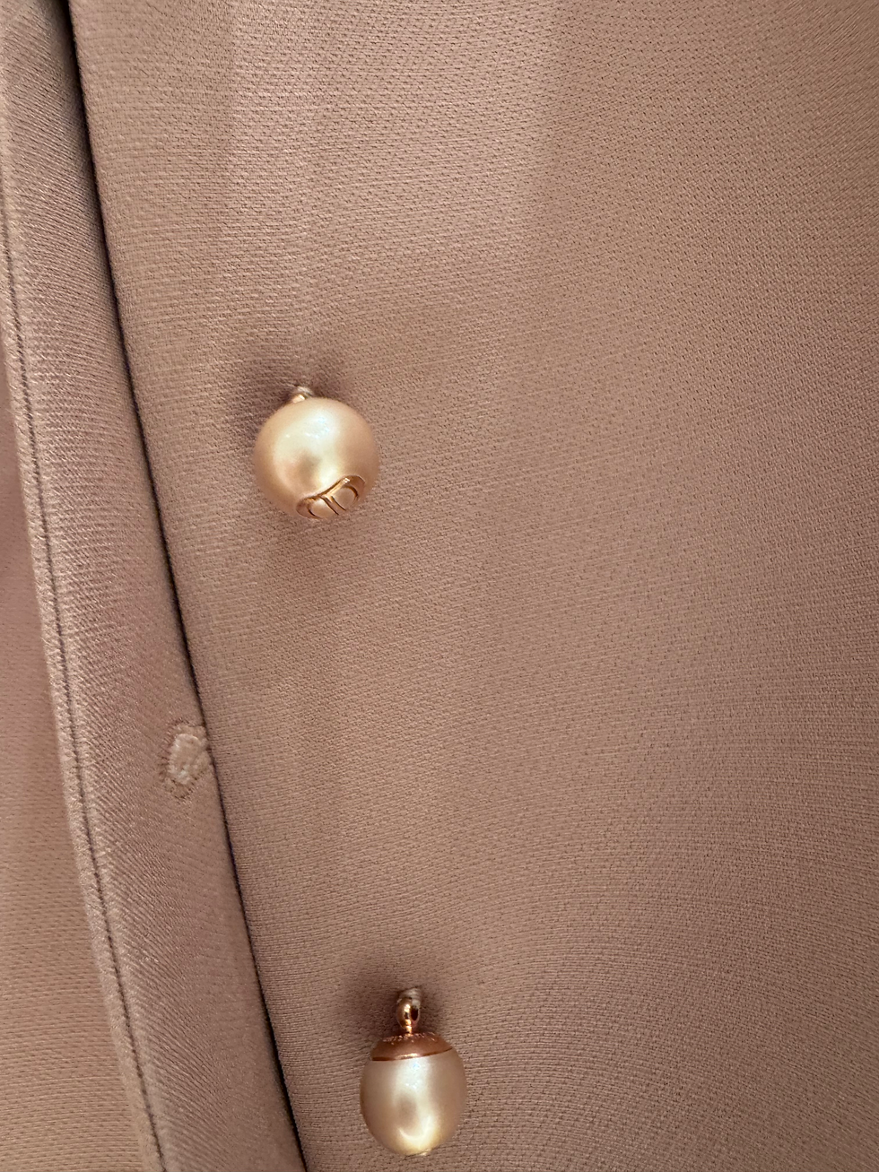 Thumbnail: DIOR Cropped Wool and Silk Jacket, Pink